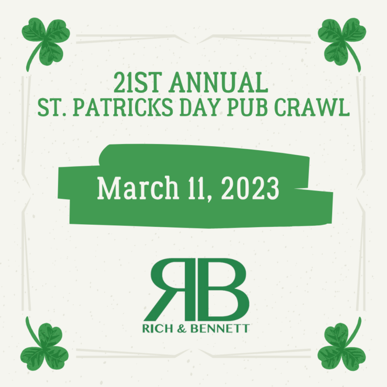 Rich and Bennett’s 21st Annual St. Patrick’s Day Pub Crawl