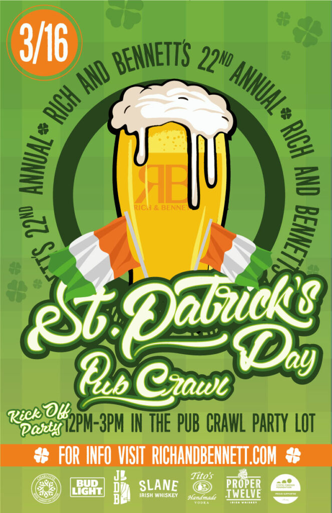 Rich and Bennett's 22nd Annual St. Patrick's Day Pub Crawl