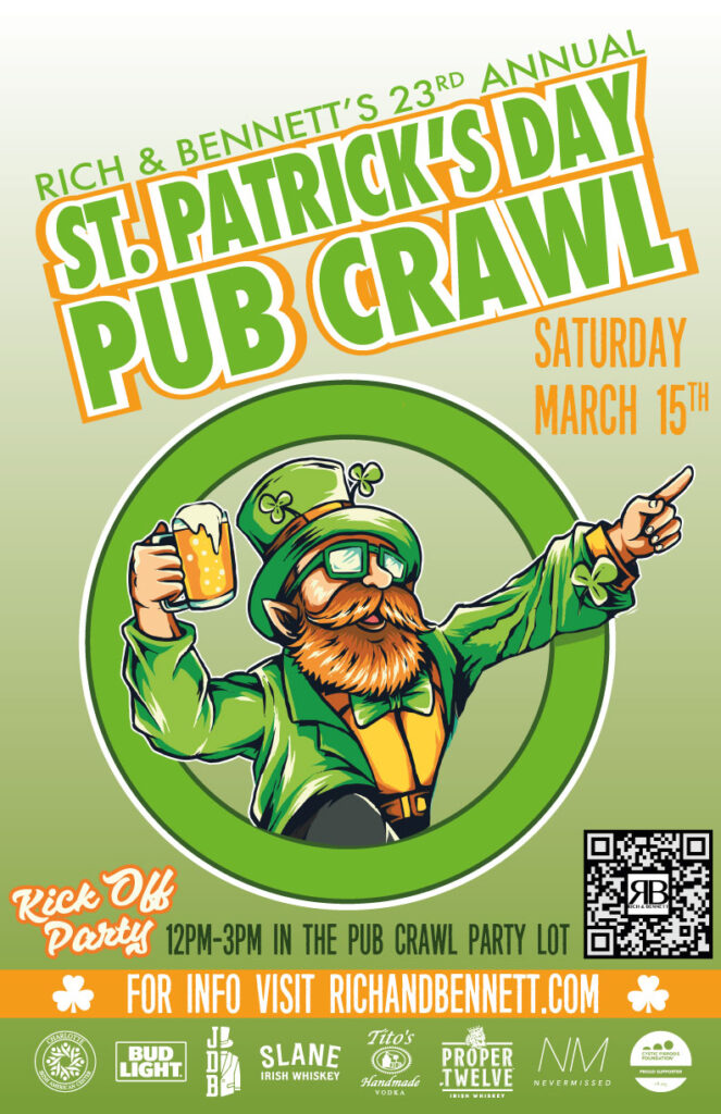 Rich and Bennett's 23rd Annual St. Patrick's Day Pub Crawl